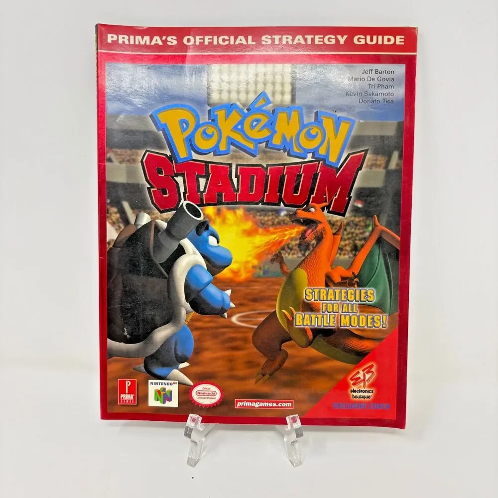 Pokemon Stadium Prima Official Strategy Guide Nintendo 64 N64 2000 Strategy Book